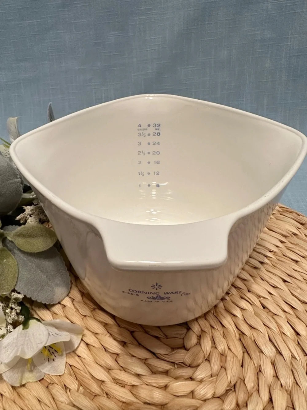 ✨💙 Vintage Corning Ware Blue Cornflower 
1-Quart Sauce Maker P-55-B - Picture 5 of 10